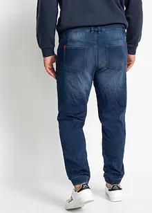 Dra på-jeans i trikå, regular fit, straight, bonprix