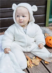 Babyoverall med luva i teddyfleece, bpc bonprix collection