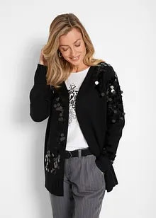 Cardigan med paljetter, bonprix