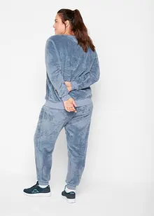 Mysigt joggingset i fleece (2 delar), bonprix