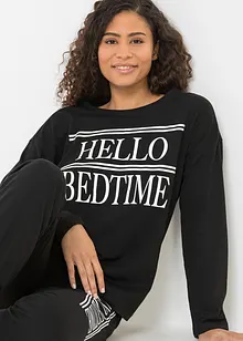 Pyjamas med oversized topp, bonprix