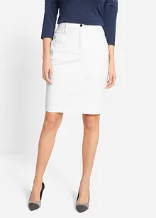 Jeanskjol med stretch, bonprix