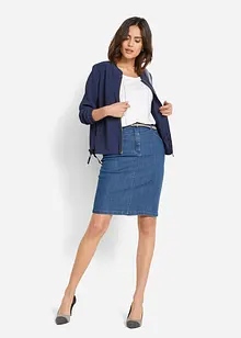 Jeanskjol med stretch, bonprix