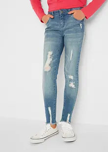 Stuprörsjeans för barn med used-effekt, bonprix