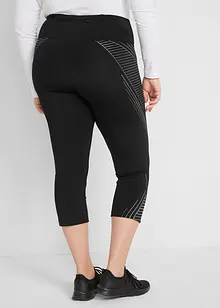 Formande träningsleggings med ficka, 3/4-längd, bonprix