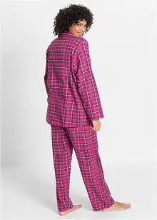 Vävd flanellpyjamas, bonprix