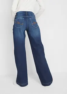 Wide Leg Jeans Mid Waist, med bekväm midja, bonprix