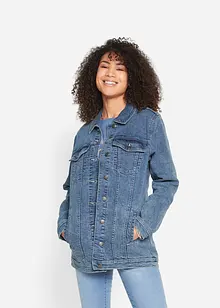 Stretchig jeansjacka, boyfriendmodell, bonprix