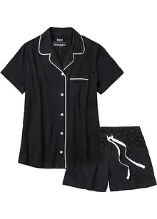 Pyjamas med knappslå och shorts, bonprix