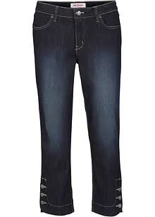 Korta jeans med medelhög midja, smal passform, bonprix