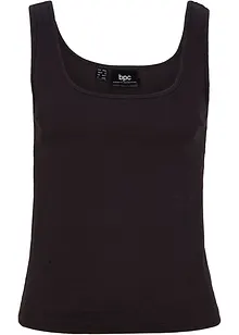 Ribbstickat bomullslinne, bonprix