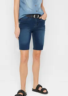 Extra stretchiga jeansbermudas, bonprix