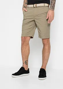 Stretchiga bermudas i chinosmodell med skärp, normal passform, bonprix