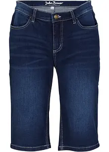 Bekväma stretchiga jeansbermudas, bonprix