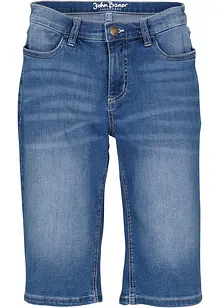 Bekväma stretchiga jeansbermudas, bonprix