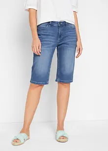 Bekväma stretchiga jeansbermudas, bonprix