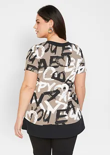 Kortärmad lång topp, bonprix