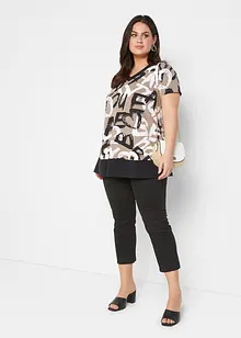 Kortärmad lång topp, bonprix