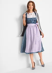 Mellanlång dirndl med förkläde (2 delar), bonprix