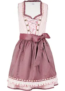 Knälång dirndl med förkläde (2 delar), bonprix