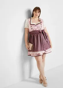 Knälång dirndl med förkläde (2 delar), bonprix