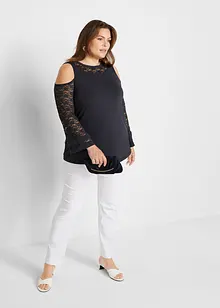 Stretchig dra på-byxa, bonprix