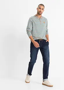 Mjuka dra på-jeans, Regular Fit, Tapered, bonprix