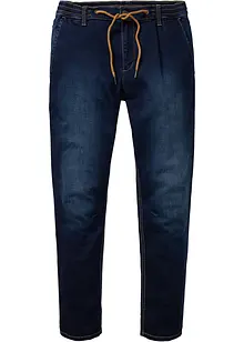 Mjuka dra på-jeans, Regular Fit, Tapered, bonprix