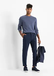 Finstickad tröja med rund halsringning och bomull, bonprix