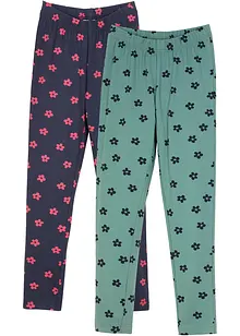 Barnleggings med ekologisk bomull (2-pack), bonprix