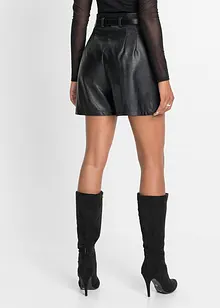 Shorts i skinnimitation med skärp, bonprix