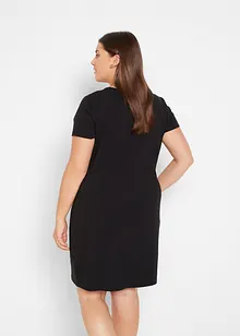Jerseyklänning i ekologisk bomull med stretch, bonprix