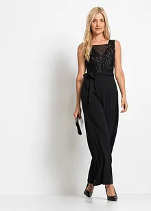 Jumpsuit med paljetter, bonprix