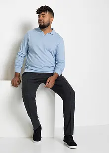 Byxa med yllelook och resårlinning, Regular Fit, bonprix