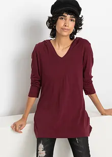 Longshirt med luva, bonprix