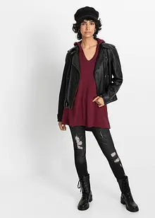 Longshirt med luva, bonprix