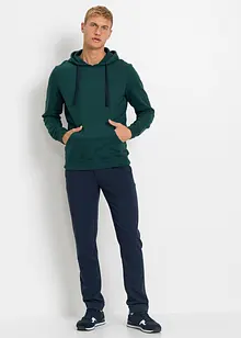 Sweatshirt med huva i ren bomull, bonprix