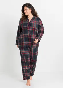 Vävd flanellpyjamas, bonprix