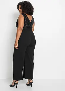 Jumpsuit med paljetter, bonprix