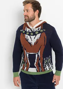 Luvtröja med julmotiv i återvunnen polyester, bonprix