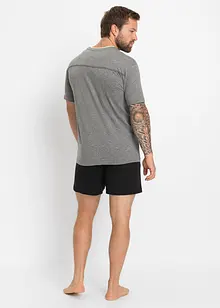 Pyjamas med shorts och mjuk bomull, bonprix