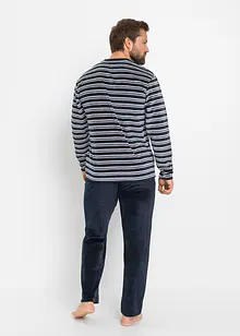 Långärmad pyjamas i mjuk plysch, bonprix
