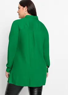 Lång blus med slits, bonprix