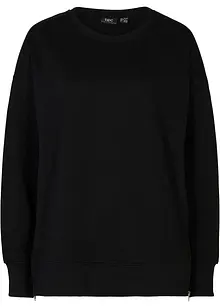 Sweatshirt med slits i sidan, bonprix