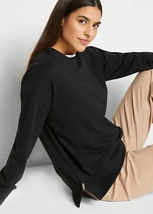 Sweatshirt med slits i sidan, bonprix