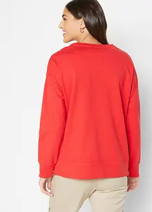 Sweatshirt med slits i sidan, bonprix