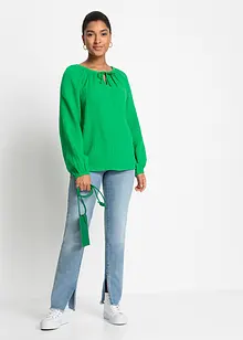 Muslinblus av bomull, bonprix