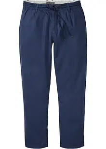 Dra på-linnechinos, Loose Fit, Straight, bonprix