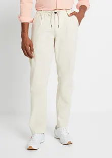 Dra på-linnechinos, Loose Fit, Straight, bonprix