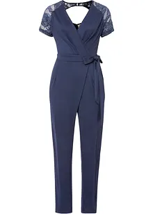 Jumpsuit med spets, bonprix